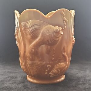 Fenton Vintage Atlantis Large Slag Glass Vase